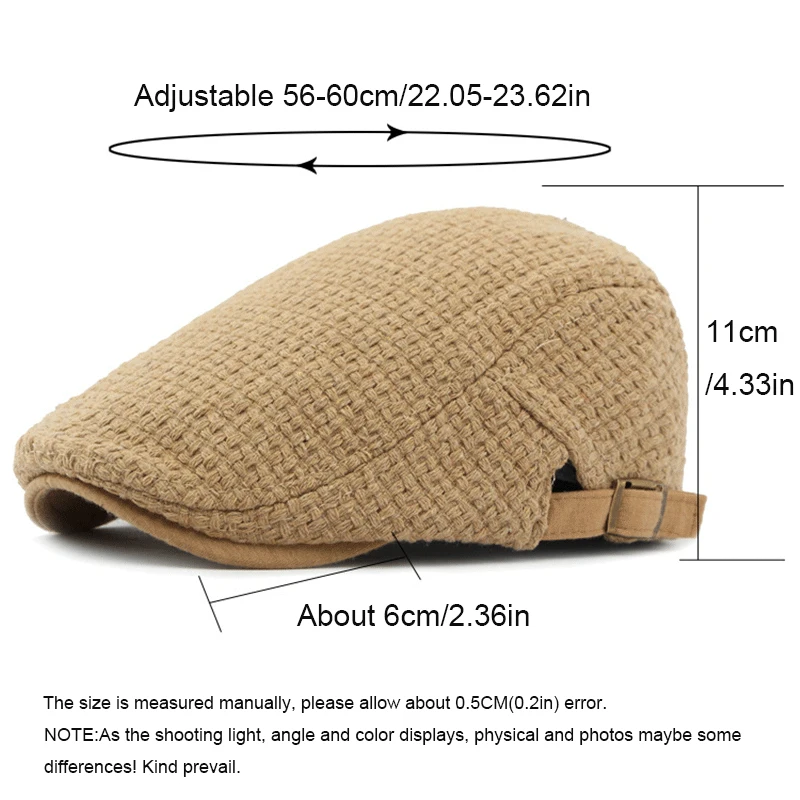 Gorra plana tipo taxista ajustable para hombre y mujer - imagen 2