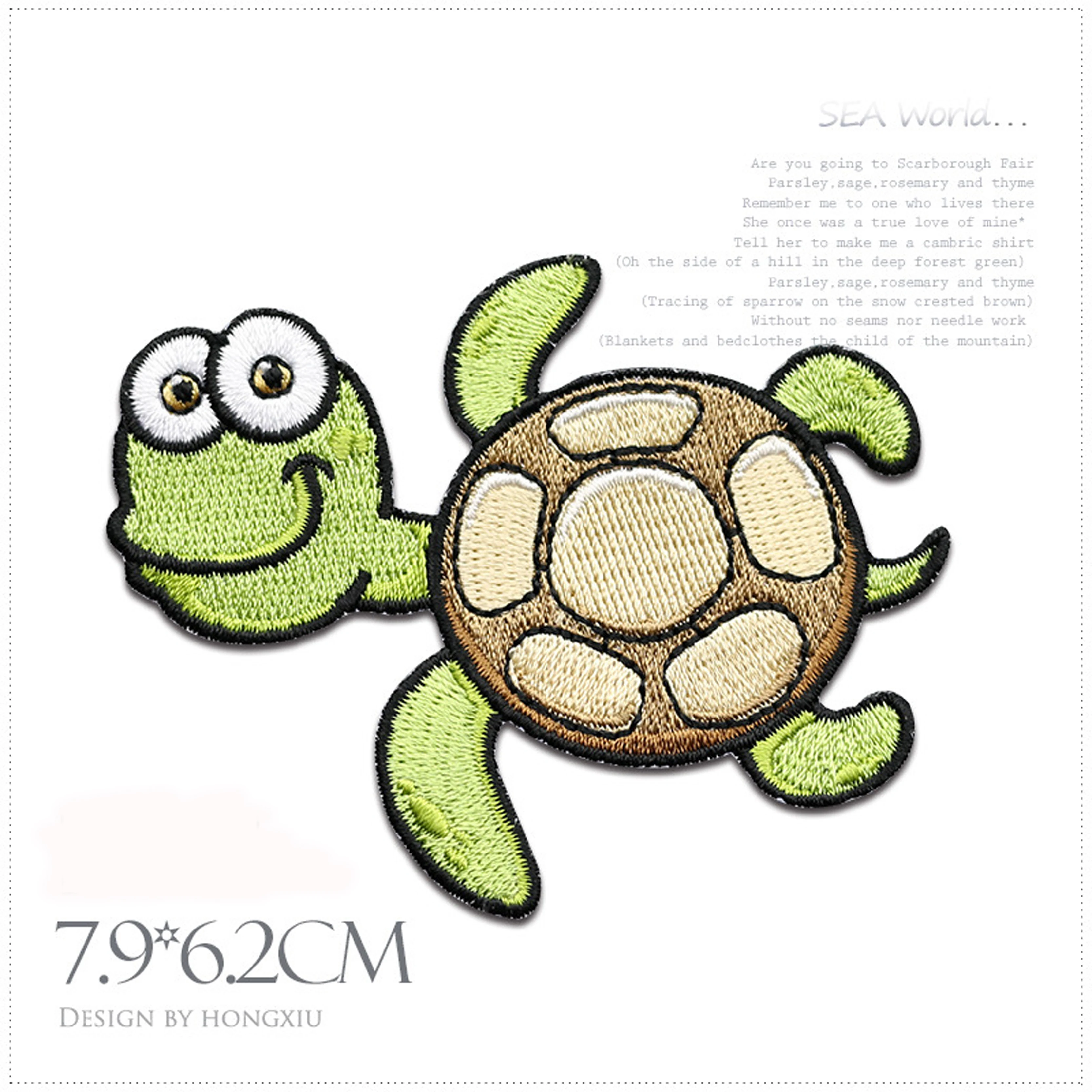 Parche termoadhesivo criaturas marinas cartoon para ropa infantil - imagen 5