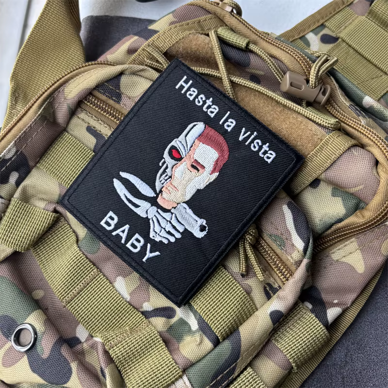 Parche táctico bordado de moral para mochila y brazalete con velcro - imagen 4