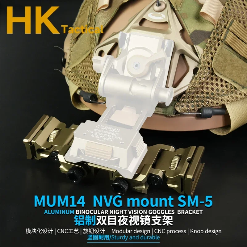 Soporte Casco NVG MUM-14 con puente binocular metálico SM-5 modular - imagen 5