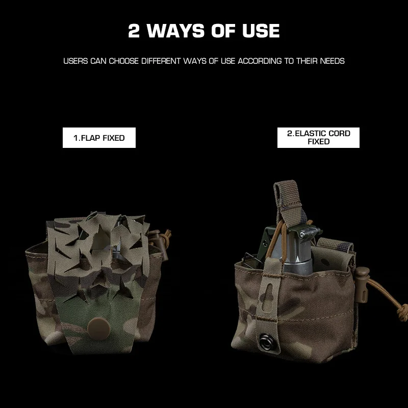 SPUD GP Bolsa táctica MOLLE bolsillo para granada compatible M67 - imagen 5