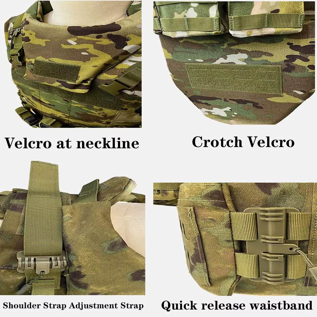 Chaleco táctico Airsoft NIJ IIIA a prueba de balas transpirable - imagen 3