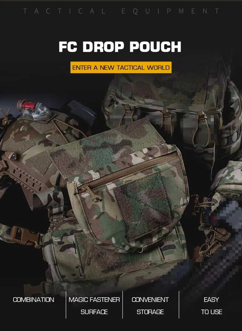 Bolsa táctica frontal en material tipo CORDURA