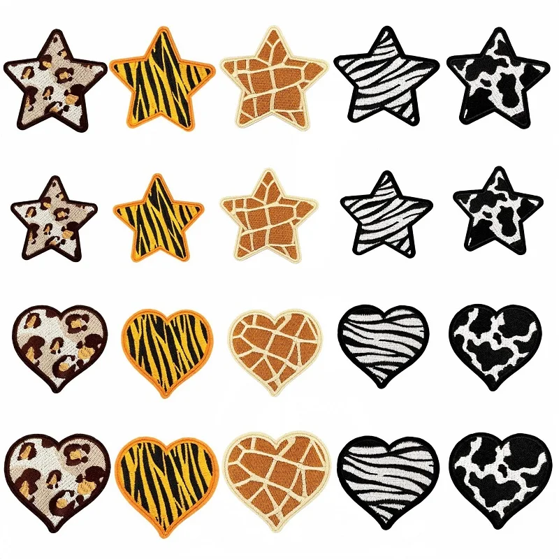 Parche táctico corazón estrella leopardo – Velcro o coser - imagen 5