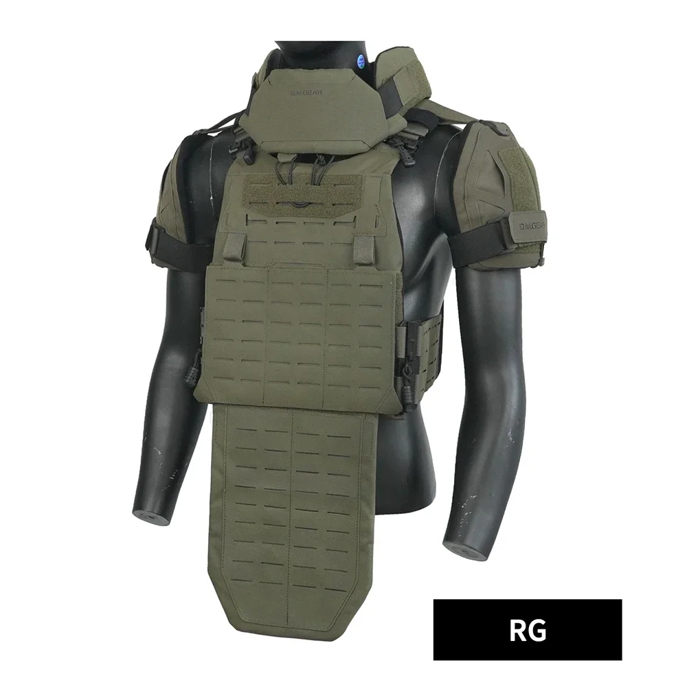 DMGear Chaleco táctico Airsoft con protección de ingle y hombro