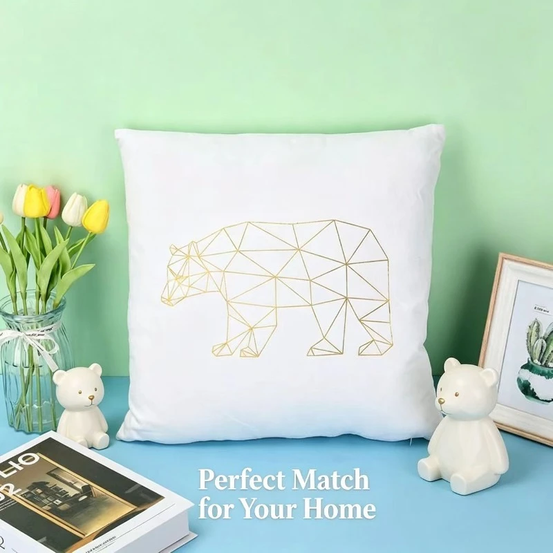 Cojín decorativo nórdico de gamuza con funda extraíble lavable - imagen 3
