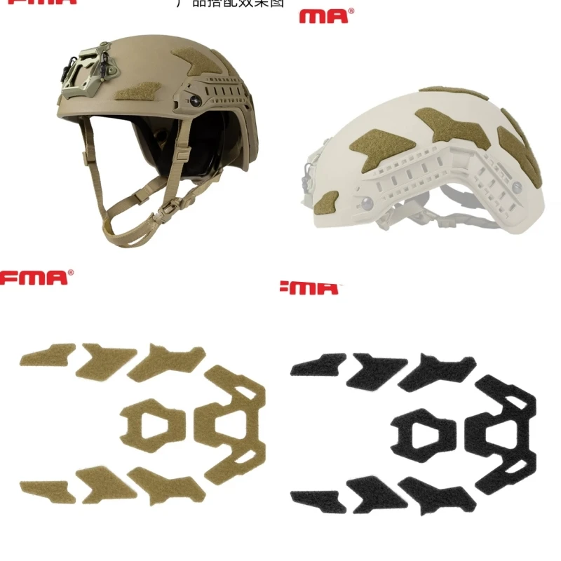 FMA LINK-RAIL ARC Rail accesorio para casco con gancho y velcro - imagen 3