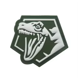 Parche Velcro dinosaurio Raptor - insignia luminosa para militar
