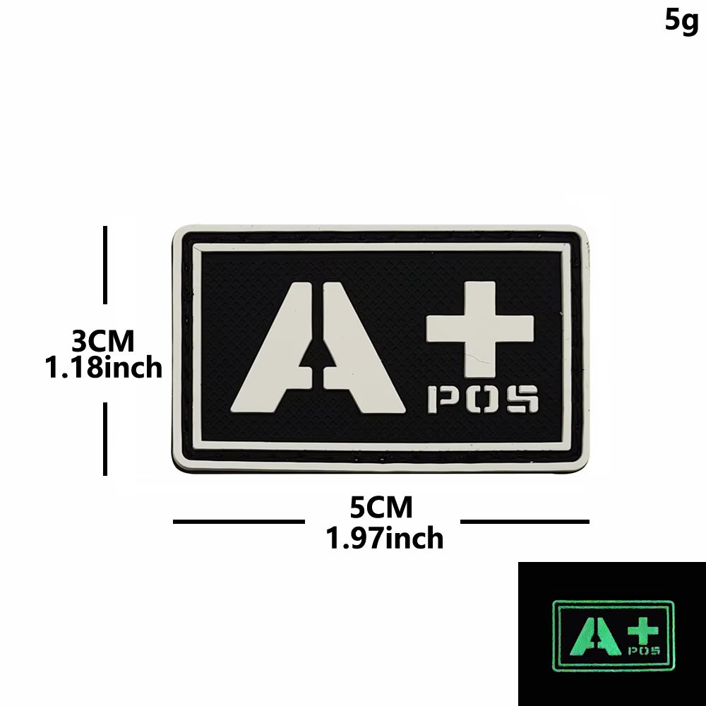Parche táctico primeros auxilios PVC y goma para brazalete - imagen 4