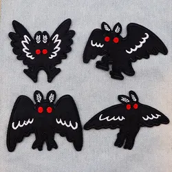 Parche termoadhesivo negro estilo punk para chaqueta táctica