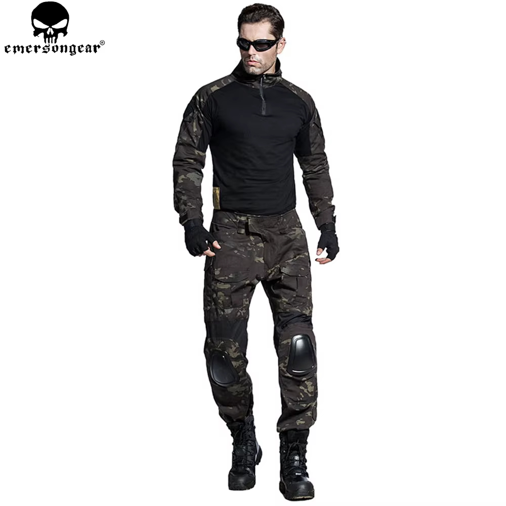 EMERSONGEAR EM6971 Uniforme táctico multi-cam negro con coderas