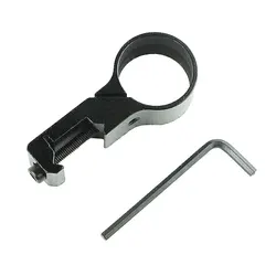 Adaptador mounting angular 90° para rail Picatinny – Linterna táctica