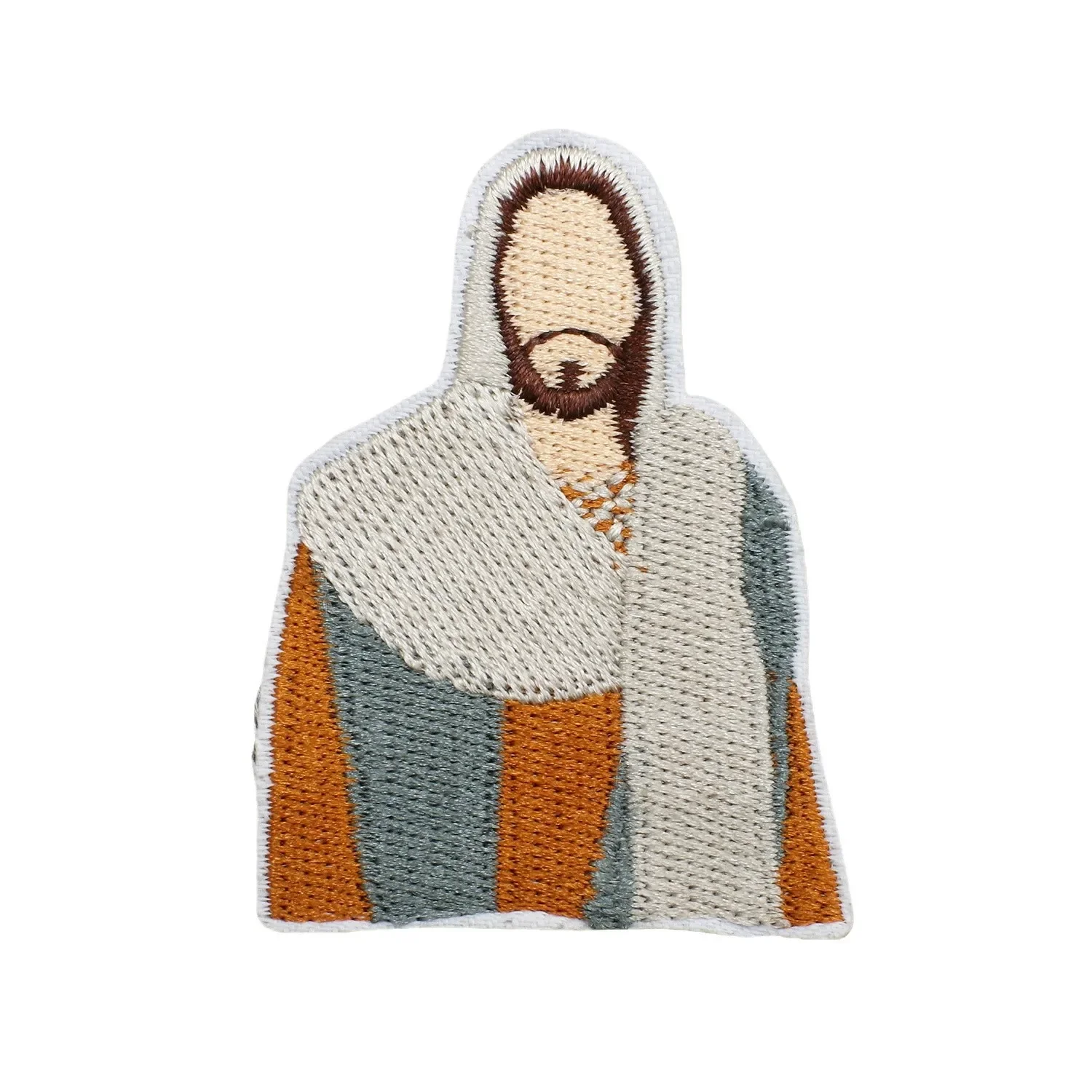 Parche bordado retrato de Jesús para coser o planchar - imagen 4