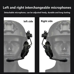 Auriculares tácticos Gen5 para casco, plegables con PTT rápido