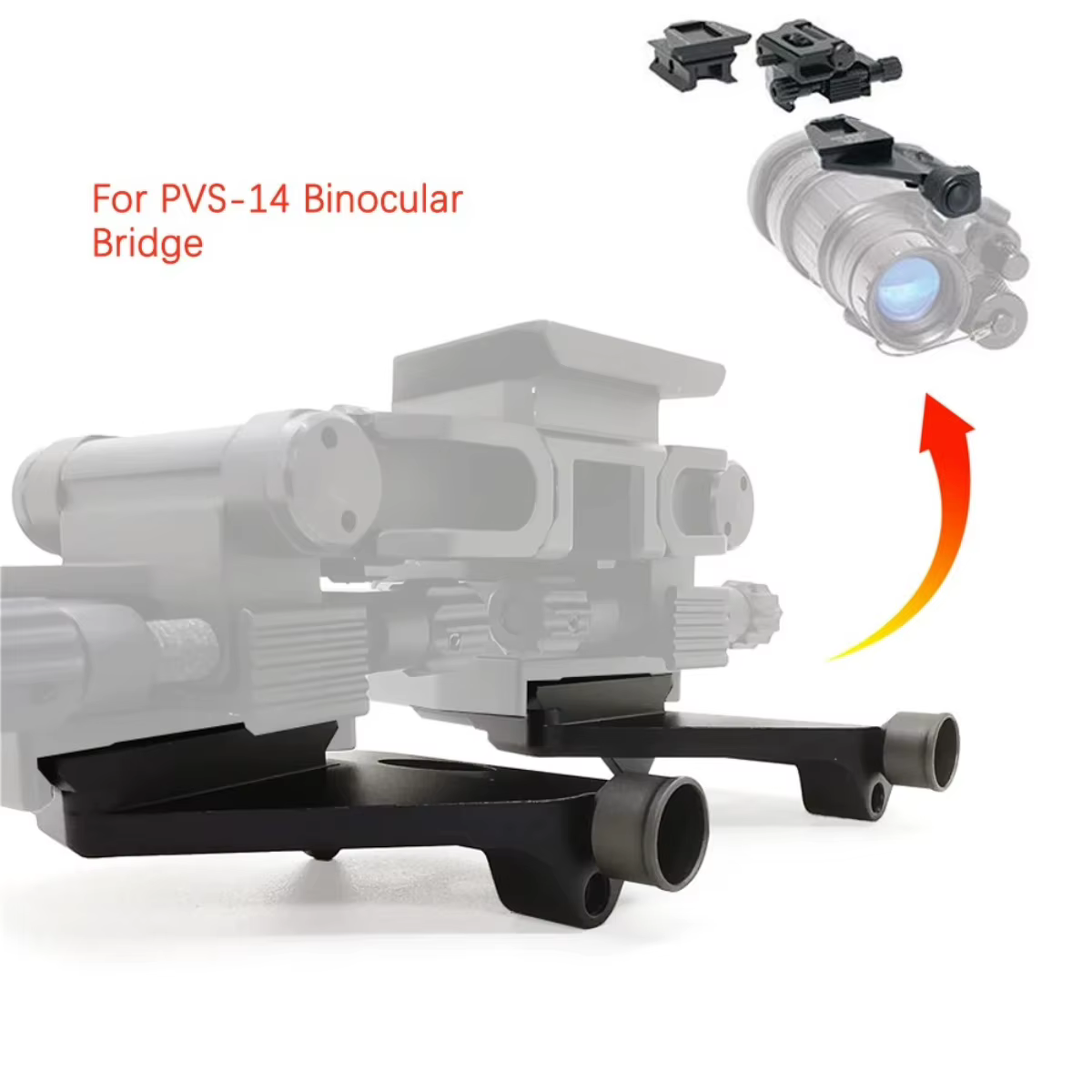 Wilcox PVS-14 montaje soporte puente visión nocturna NVG - imagen 4