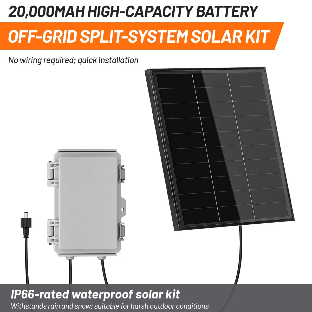 Kit de panel solar con batería y regulador MPPT para router WiFi