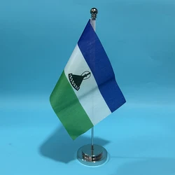 Bandera nacional de Lesoto de poliéster para escritorio