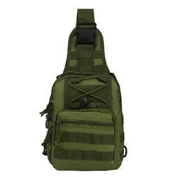 Bolsa táctica MOLLE para pecho con funda de pistola tipo bandolera