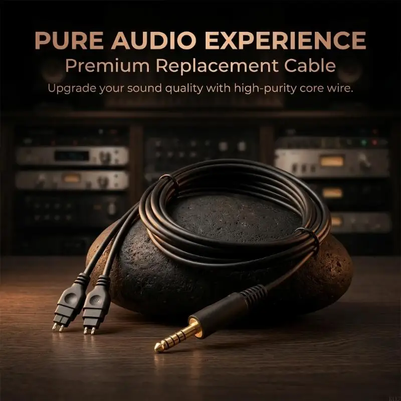 Cable desmontable dual Sennheiser HD650 con conector bañado en oro - imagen 2