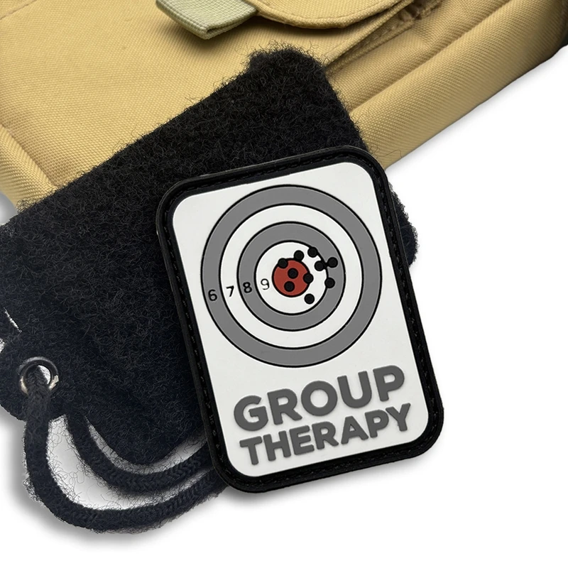 Parche táctico PVC gancho y bucle insignia moral centro de tiro - imagen 3