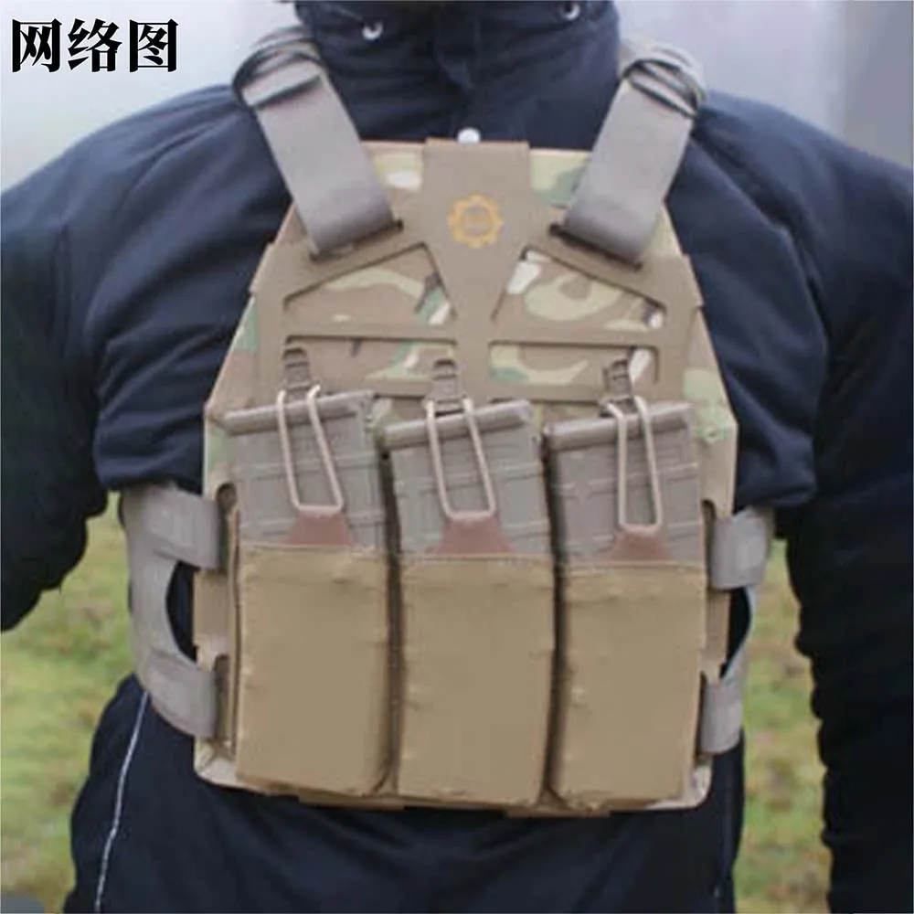 Panel de Pecho Modular triple bolsillo para cargadores chaleco ligero - imagen 5