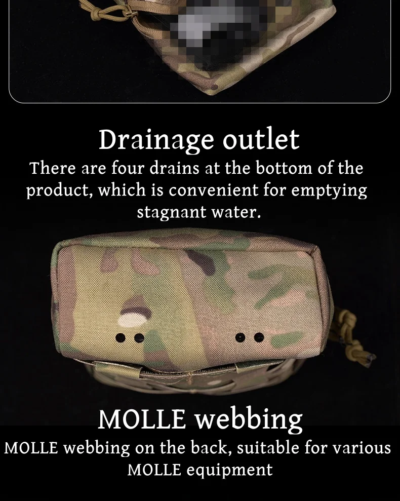 Bolsa MOLLE en diferentes configuraciones