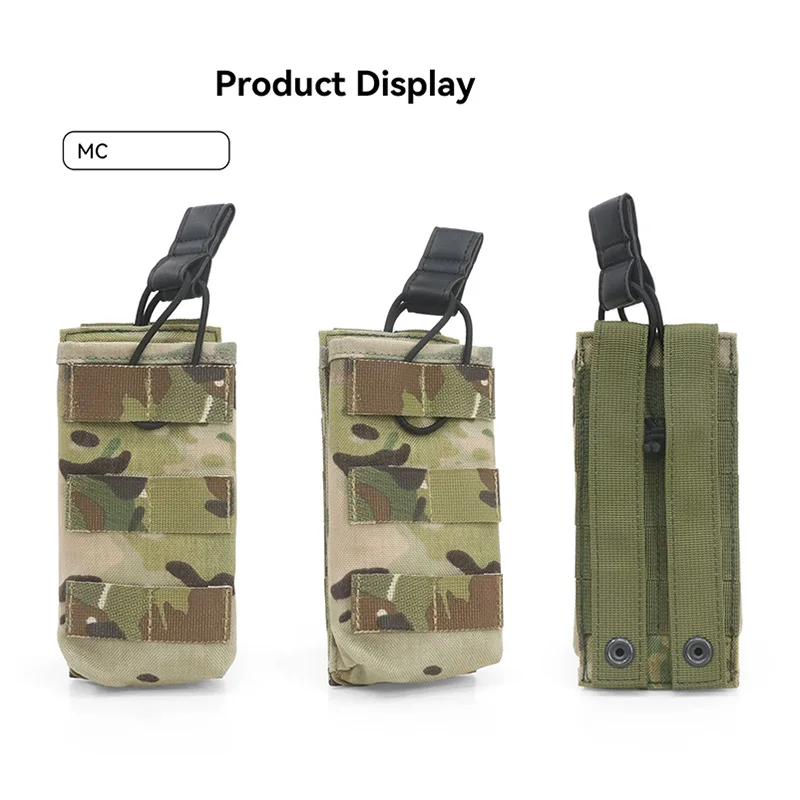 Bolsa táctica MOLLE individual para cargadores de rifle en exteriores - imagen 2
