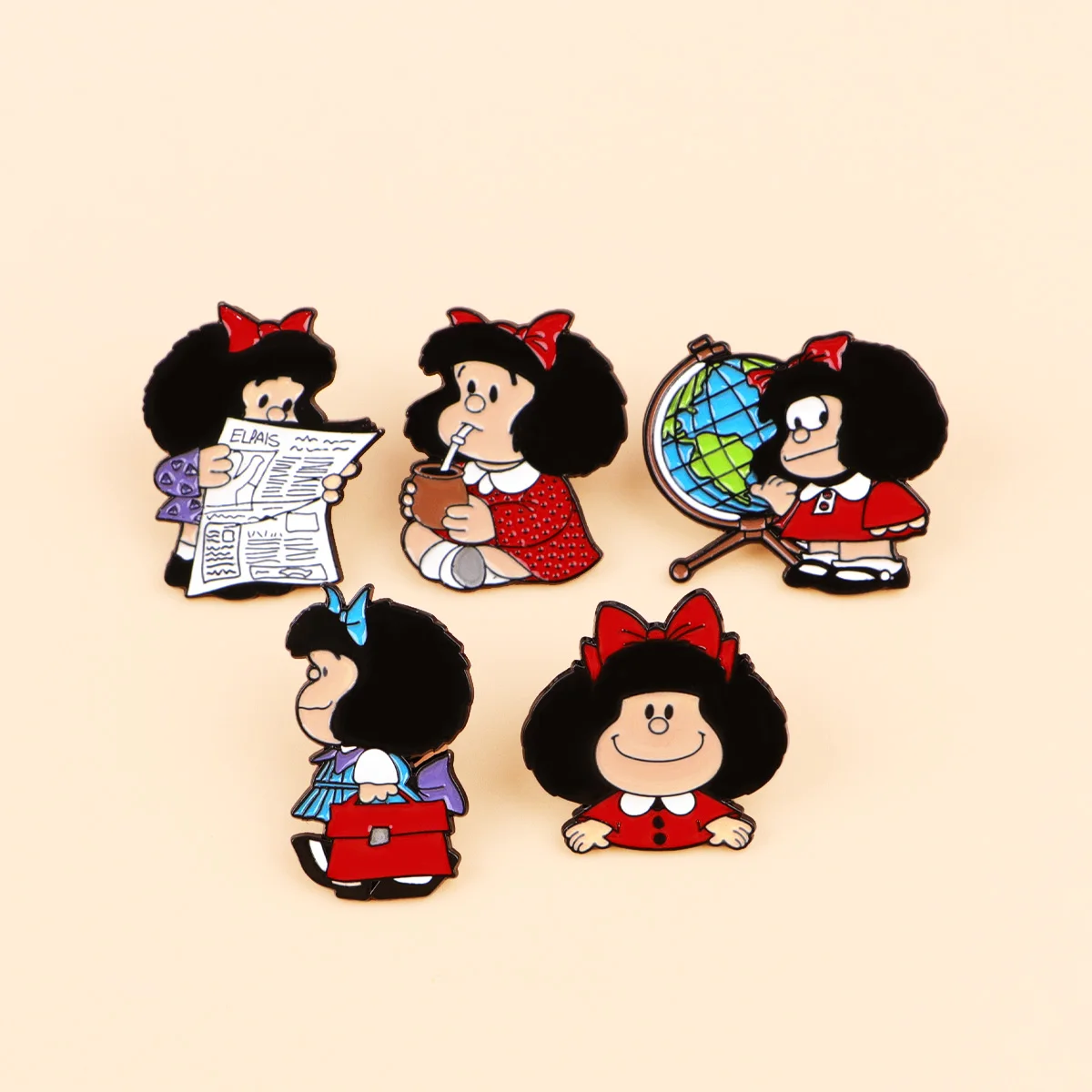 Pin de solapa esmalte conejo rojo – broche metálico para mujer - imagen 2