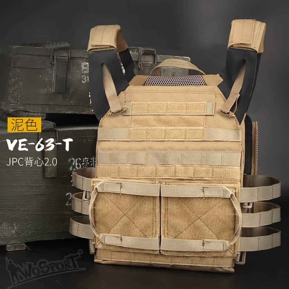 Chaleco táctico JPC expandible MOLLE para caza, aire libre y airsoft - imagen 2