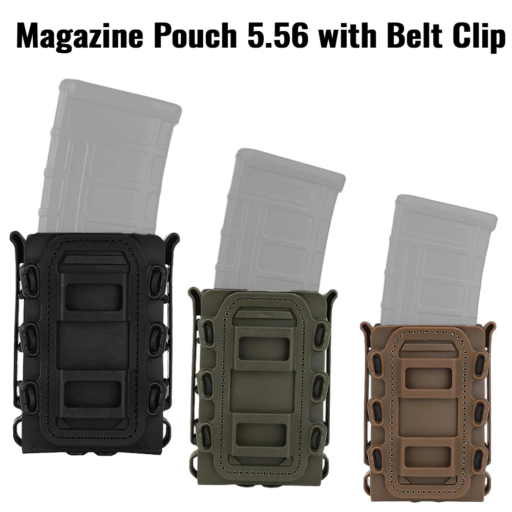 Portacargador MOLLE carcasa blanda con clip y conexión rápida - imagen 4