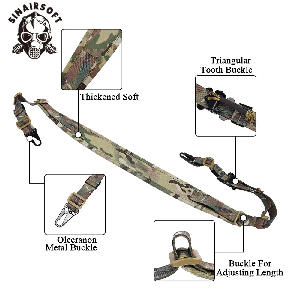 SINAIRSOFT Correa táctica de nylon rápida para rifle y binoculares