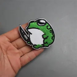 Parche bordado personalizado animal – Rana y pato para equipo táctico