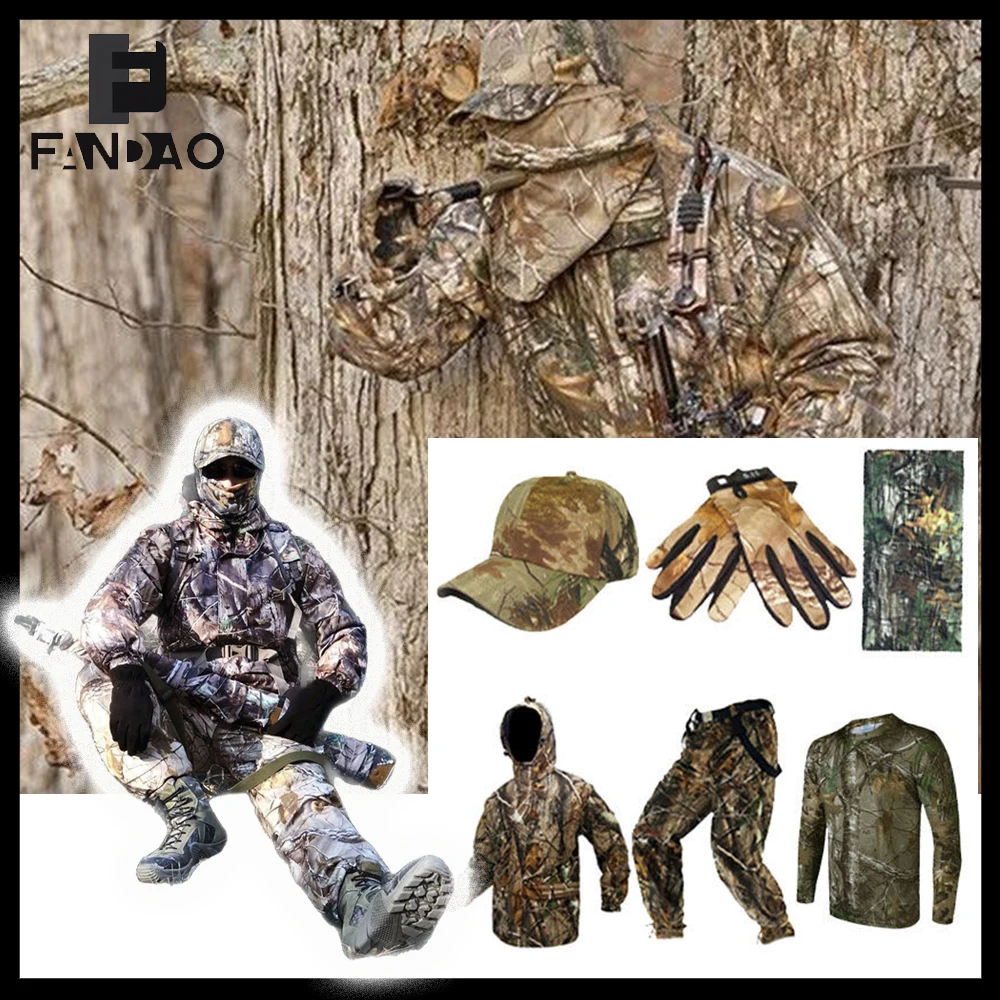 Traje de caza táctico impermeable y cálido – Camuflaje jungle - imagen 4