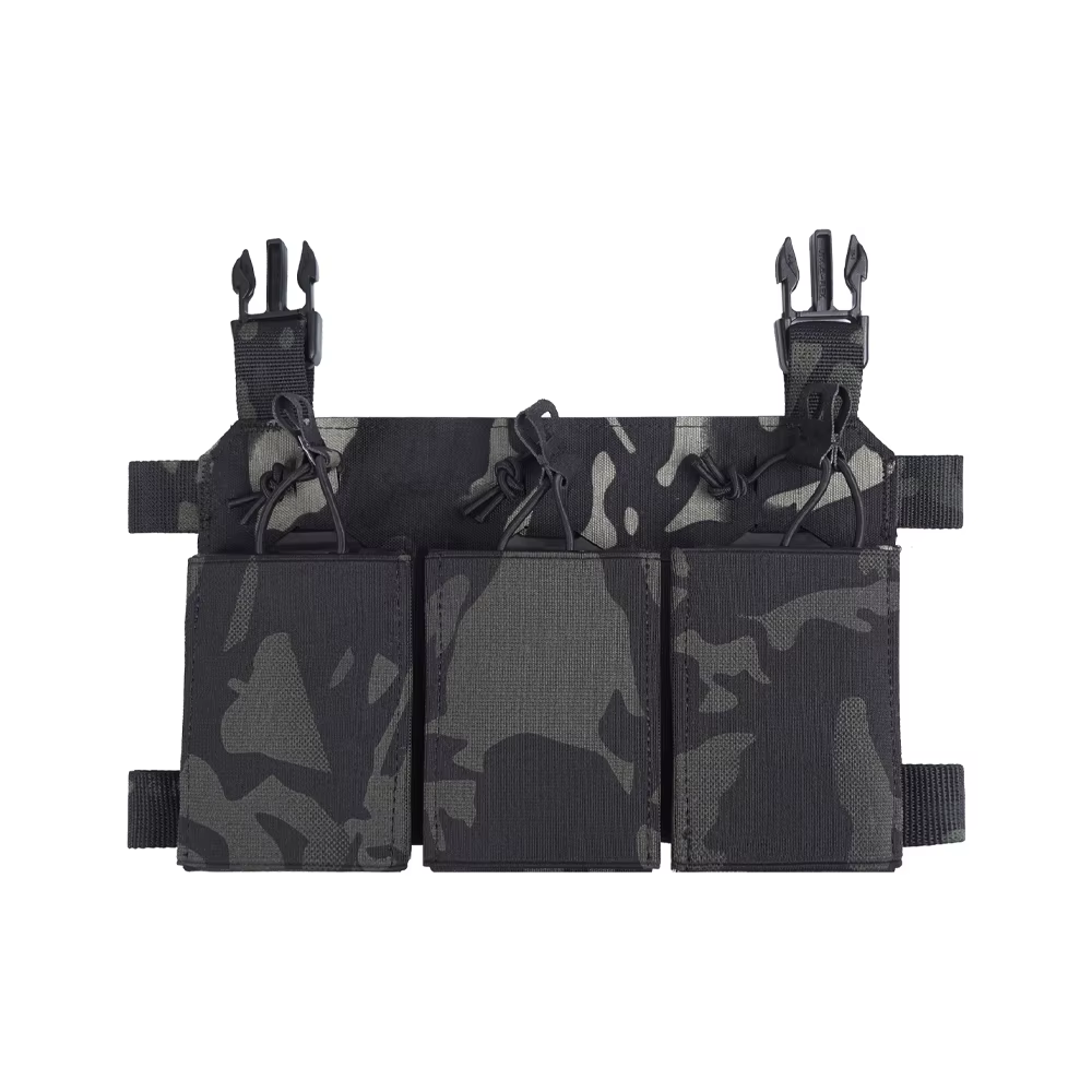 Bolsa táctica MOLLE triple para cargadores y herramientas Airsoft - imagen 3