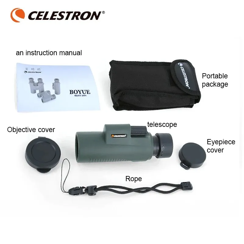 Telescopio Monocular Celestron 8x32 – HD, Impermeable para Aves, Yachting y Outdoor - imagen 2