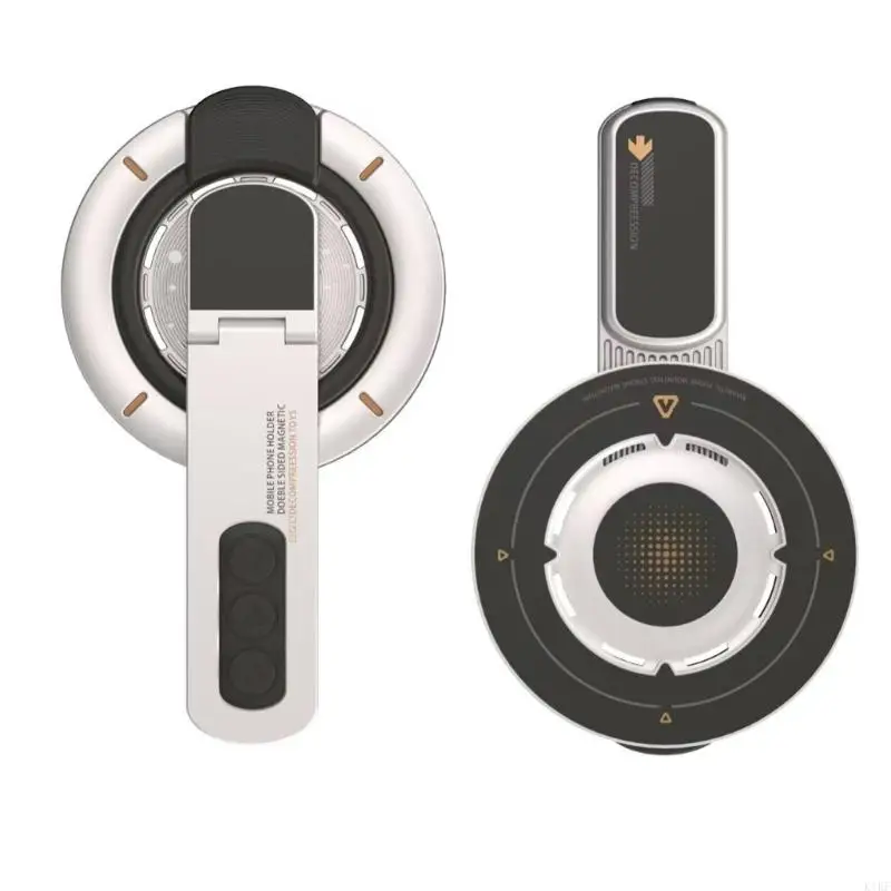 Soporte teléfono táctico magnético doble cara giratorio asa plegable - imagen 3