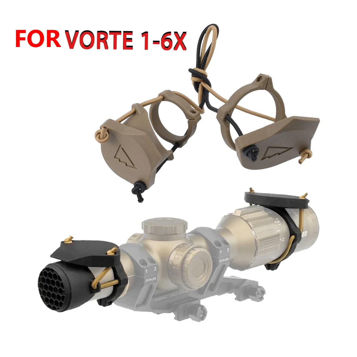 VORTE Cubierta protectora de lente óptica táctica abatible mira - imagen 3