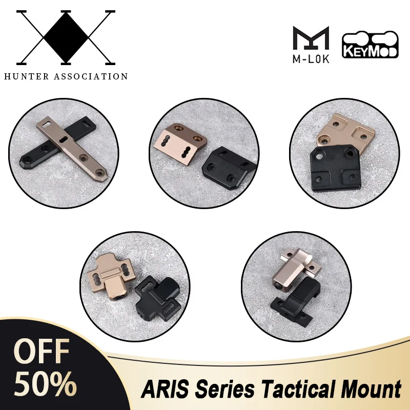 WADSN ARIS montaje offset para linterna SureFire M300 M600 - rail 20mm