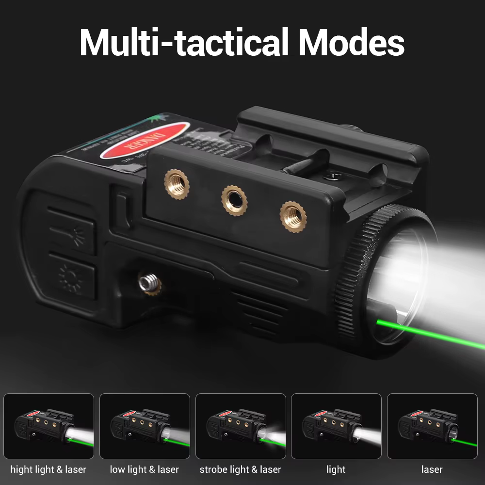Luz táctica combo láser para pistola rifle escopeta - imagen 2