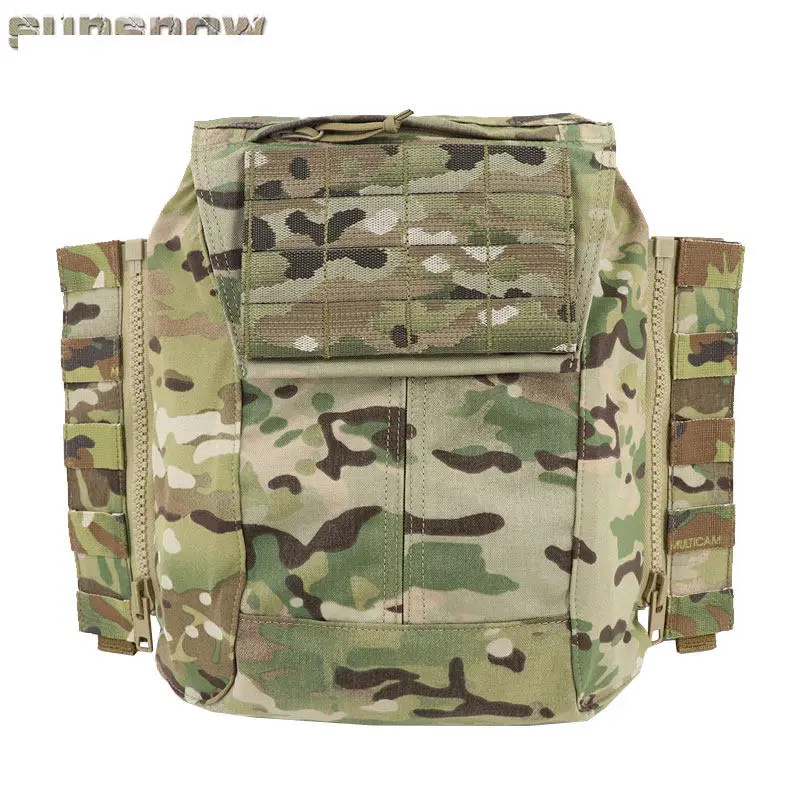 Placa adaptadora MOLLE triple para chaleco táctico con velcro - imagen 2