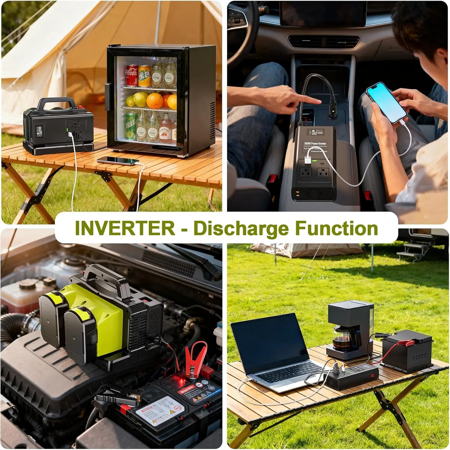 Ryobi inversor de onda sinusoidal pura CC-CA con USB-C y USB-A - imagen 5