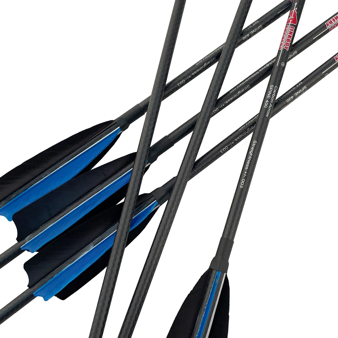 Flechas de carbono para arco compuesto Linkboy de caza con plumaje - imagen 4