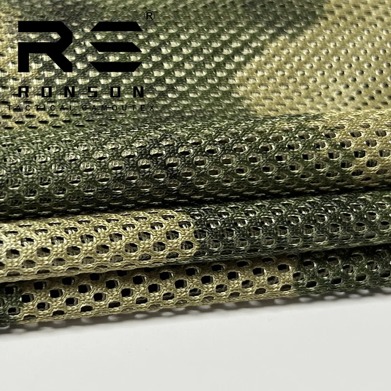 Tela de malla camuflaje A-TACS-FG poliéster táctica exterior - imagen 2