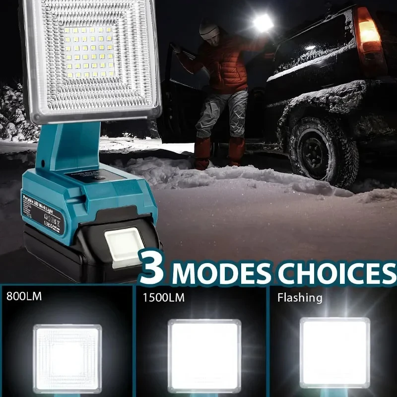 Makita batería Li-ion 18V para linterna LED de trabajo con USB-C - imagen 4