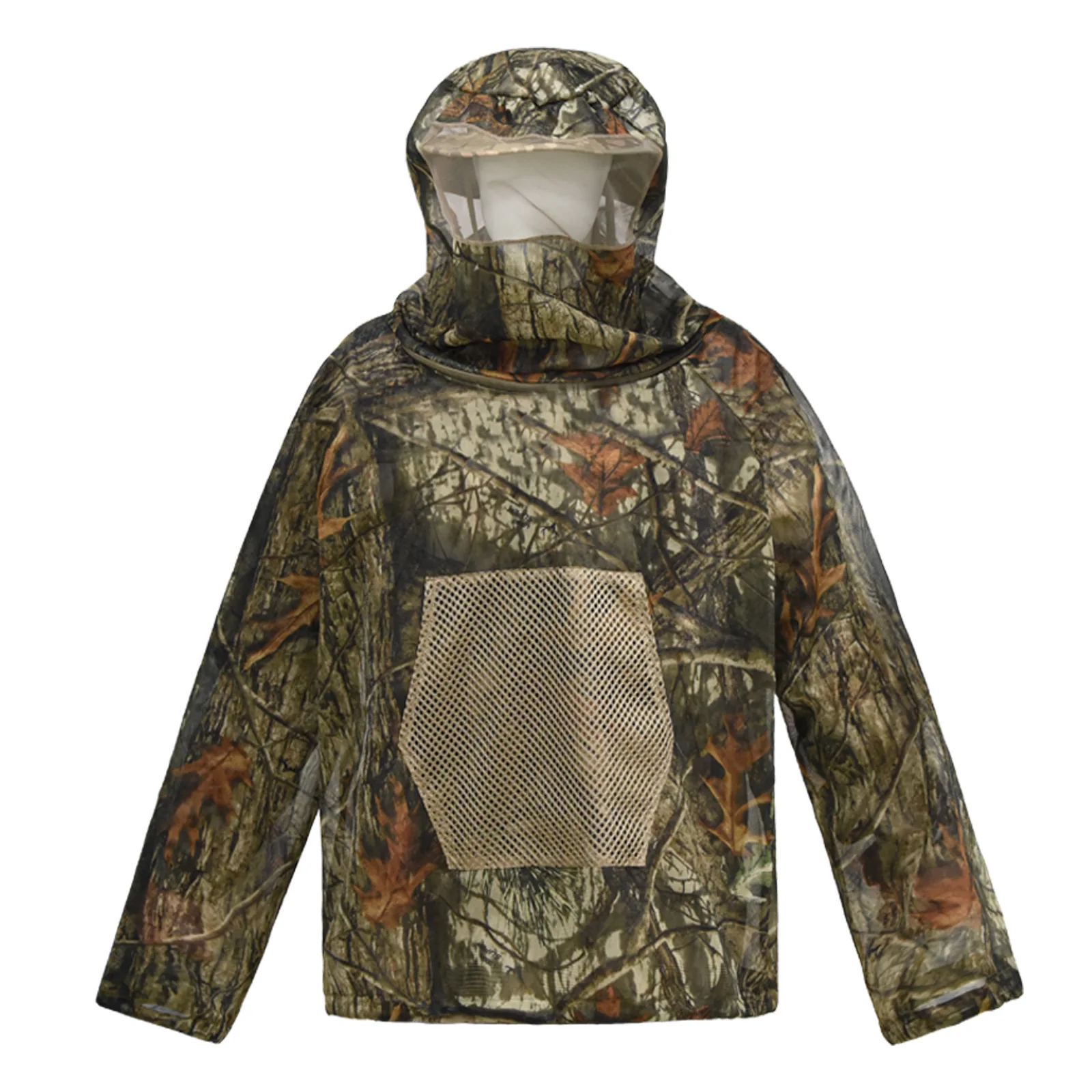 Sudadera táctica antimosquitos con capucha ligera camuflaje digital - imagen 3