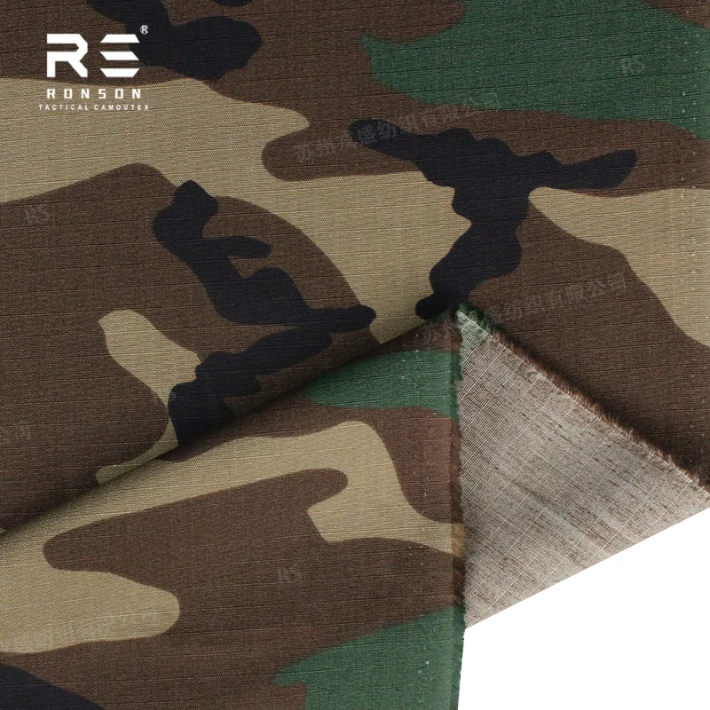 Tela ripstop táctica camuflaje bosque para uniforme de algodón - imagen 4