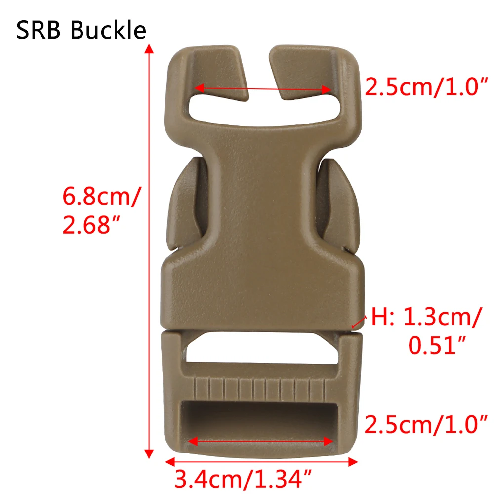 Hebilla SRB para correas MOLLE