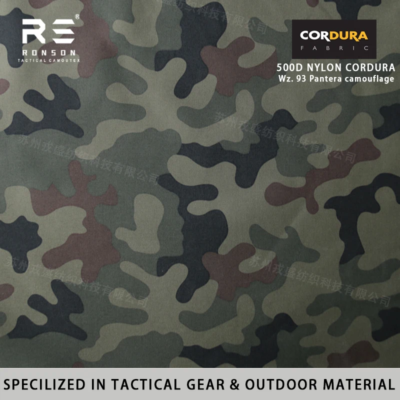 Tela Cordura 500D Camuflaje Selva Polaco Resistente al Agua
