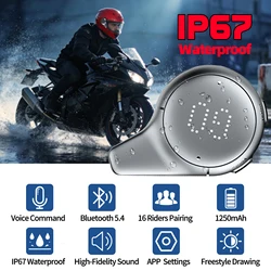 Intercomunicador Bluetooth BEEBEST BE700 para casco de moto y música