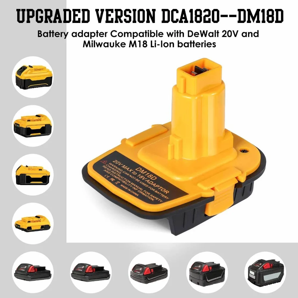 Vista lateral del adaptador DM18D con puerto USB